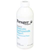 Forager Project Cashewmilk Yogurt, Dairy Free, Organic, Unsweetened Plain, Probiotic - 28 Fluid ounce 