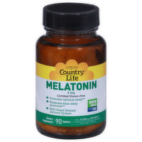 Country Life Melatonin, 3 mg, Tablets - 90 Each 