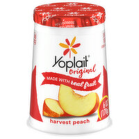 Yoplait Yogurt, Low Fat, Harvest Peach - 6 Ounce 