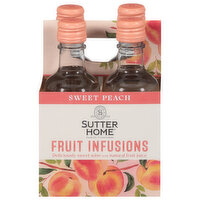 Sutter Home Fruit Infusions, Sweet Peach - 4 Each 