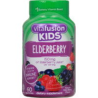 Vitafusion Elderberry, Gummies, Natural Very Berry - 60 Each