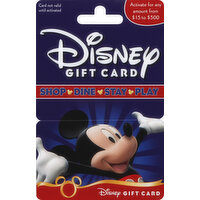 Disney Gift Card, $15 to $500 - 1 Each 