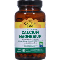 Country Life Calcium Magnesium, Vegan Capsules - 120 Each 