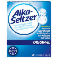 Alka-Seltzer Antacid, Original, Effervescent Tablets - 36 Each 