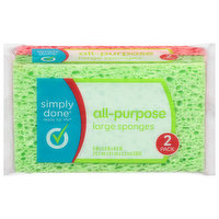Simply Done Sponges, All-Purpose, Large, 2 Pack - 2 Each 