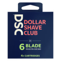 Dollar Shave Club Cartridges, 6 Blades - 4 Each 
