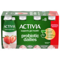 Activia Yogurt Drink, Strawberry, Low Fat - 8 Each 