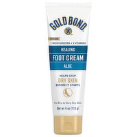 Gold Bond Foot Cream, Healing, Aloe - 4 Ounce 