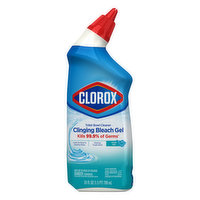 Clorox Toilet Bowl Cleaner, Clinging Bleach Gel, Ocean Mist - 24 Fluid ounce