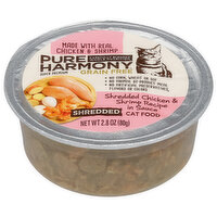 Pure Harmony Cat Food, Grain Free, Shredded Chicken & Shrimp Recipe in Sauce, Super Premium - 2.8 Ounce 