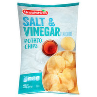 Brookshire's Potato Chips, Salt & Vinegar Flavored - 10 Ounce 