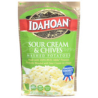 Idahoan Mashed Potatoes, Sour Cream & Chives - 4 Ounce 