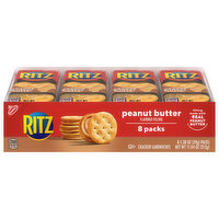 RITZ RITZ Peanut Butter Sandwich Crackers, 8 - 1.38 oz Snack Packs - 11.04 Ounce