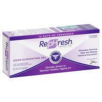 RepHresh Vaginal Gel, Personal Lubricant, Odor Eliminating Gel - 4 Each 