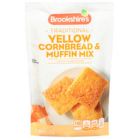 Brookshire's Cornbread & Muffin Mix, Yellow, Traditional - 6 Ounce 