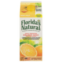 Florida's Natural Orange Juice, 100% Premium, Most Pulp - 52 Fluid ounce 