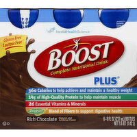 Boost Nutritional Drink, Complete, Rich Chocolate - 6 Each