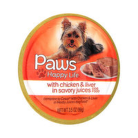 Paws Happy Life Chicken & Liver In Savory Juices Dog Food - 3.5 Ounce 