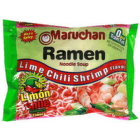 Maruchan Ramen Noodle Soup, Lime Chili Shrimp Flavor - 3 Ounce 
