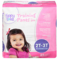 Tippy Toes Training Pants, for Girls, 2T-3T (up to 34 lb)