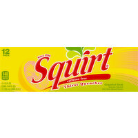 Squirt Soda, Caffeine Free, Grapefruit, 12 Pack - 12 Each 