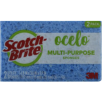 Scotch Brite Sponges, Utility, Multi-Purpose, 2 Pack