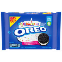 OREO Birthday Cake Chocolate Sandwich Cookies, Family Size, 17 oz