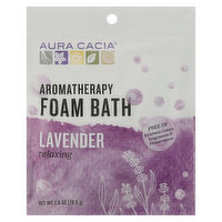 Aura Cacia Foam Bath, Aromatherapy, Lavender, Relaxing - 2.5 Ounce 