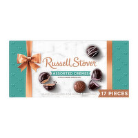 Russell Stover Assorted Crèmes Milk & Dark Chocolate Gift Box, 9.4 oz. (≈ 17 pieces) - 17 Each 