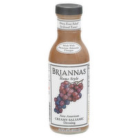 Briannas Dressing, New American, Creamy Balsamic, Home Style - 12 Fluid ounce 