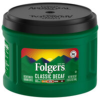 Folgers Coffee, Ground, Medium, Classic Decaf, Decaffeinated - 19.2 Ounce 