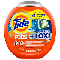 Tide + Detergent, Ultra Oxi, 4 in 1 - 57 Each 
