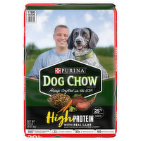 Dog Chow High Protein Dry Dog Food, High Protein Recipe With Real Lamb & Beef Flavor