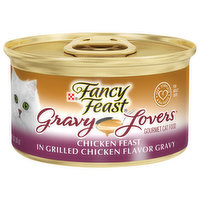 Fancy Feast Cat Food, Gourmet, Chicken Feast in Grilled Chicken Flavor Gravy, Adult - 3 Ounce