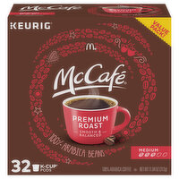 McCafe Coffee, Medium, Premium Roast, K-Cup Pods, Value Pack - 32 Each 