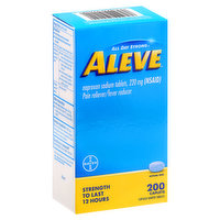 Aleve Pain Reliever/Fever Reducer, 220 mg, Caplets - 200 Each 