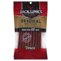 JACK LINKS Beef Sticks, Original, 9 Pack - 7.2 Ounce 