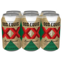 Dos Equis Beer, Lager Especial, 6 Pack - 6 Each 