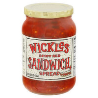 Wickles Sandwich Spread, Spicy Red - 16 Fluid ounce 