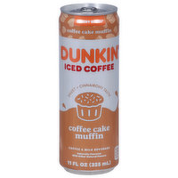 Dunkin' Coffee & Milk Beverage, Coffee Cake Muffin - 11 Fluid ounce 