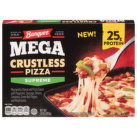 Banquet Pizza, Crustless, Supreme, Mega - 10 Ounce 