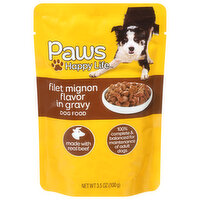 Paws Happy Life Dog Food, Filet Mignon Flavor in Gravy