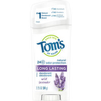 Tom's Deodorant, Long Lasting, Wild Lavender