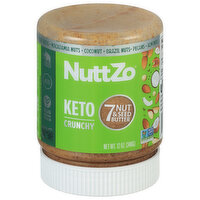 NuttZo 7 Nut & Seed Butter, Keto, Crunchy - 12 Ounce 