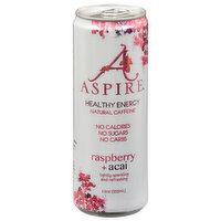 Aspire Energy Drink, Healthy Energy, Raspberry + Acai - 12 Ounce