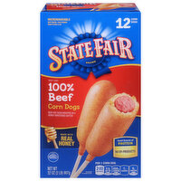 State Fair Corn Dogs, 100% Beef - 12 Each 