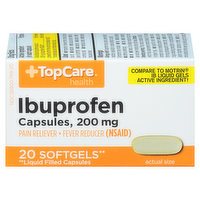 TopCare Ibuprofen, 200 mg, Softgels - 20 Each 