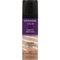 CoverGirl + Olay Liquid Foundation, 3-in-1, Creamy Natural 220 - 30 Millilitre 