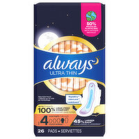 Always Pads, Size 4, Overnight, Flexi-Wings
