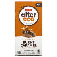 Alter Eco Chocolate, Organic, Deep Dark Salted Burnt Caramel - 2.82 Ounce 